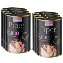 DOLINA NOTECI Piper sterilizuotoms katėms su triušiu 6x400g