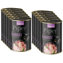 DOLINA NOTECI Piper sterilizuotoms katėms su triušiu 12x400g