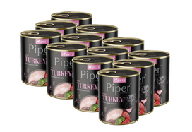 DOLINA NOTECI Piper šunims su kalakutiena ir brokoliais 12x800g