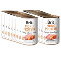 BRIT MONO PROTEIN TURKIJAUS ir saldžiųjų bulvių 18x400g