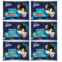 FELIX Žuvies skoniai drebučiuose su lašiša ir plekšnėmis 12x(4x85g)