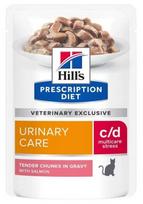 HILL'S PD Prescription Diet Feline c/d Urinary Stress Salmon 85g paketėlis