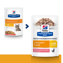 HILL'S PD Prescription Diet Feline c/d Salmon 85g paketėlis