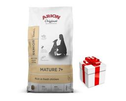 ARION Original Arion Mature 7+ Adult Small Breed 7kg + Staigmena Šunui