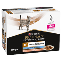 PURINA Veterinary PVD NF Inkstų funkcija katėms 10x85g - lašiša