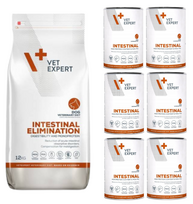 VETEXPERT Dog Intestinal Elimination 12kg + Intestinal 6x400g