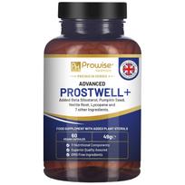 Išplėstinė Prostwell Plus 60 veganiškų kapsulių Pridėta beta-sitosterolio, moliūgų sėklų, dilgėlių šaknų, likopeno ir 7 kitų ingredientų
