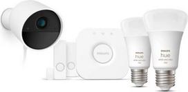 Hue Security set with camera, Hue LED smart bulbs E27 9W White and color ambiance 2 pcs., contact sensors 2 pcs. 929003562707 | 8720169192317