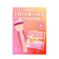 Benefit Cheek-End Getaway Set rinkinys (Shellie Blush skaistalai,6 g + Multitasking Cheek Brush  šepetėlis)