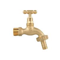 Čiaupas 1/2" x 3/4" išor.sr su vožtuvu ir jungtimi 13 mm žarnai Bradas SLOW OPEN, žalvaris