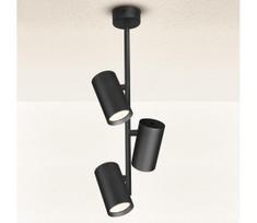 Brilagi - Sietynas ant stulpo SELE VERTICAL 3xGU10/30W/230V juoda