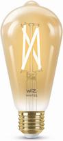 WiZ Smart bulb, E27 fitting, amber-tinted glass—white light shades, Wi-Fi, 2000-5000 K, 640 lm (929003018722)