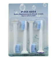 Galvutės el. šepetukams Philips HX6054, balta, 4vnt (pakaitalas)