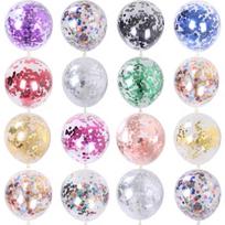 Sequined colorful latex party balionų rinkinys (12 colių, 100 vnt)