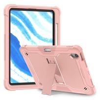 Techsuit Rugged TabShell iPad Air (2024) dėklas + ekrano apsauga, rožinė