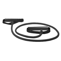 Apvali pasipriešinimo guma su rankenomis MoVeS Tube, 120 cm, juoda