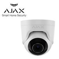5 Megapikselių raiškos AJAX lauko/vidaus IP kuplonė kamera TurretCam, F2.8 objektyvas, balta, MicroSD, AI analitika, IR iki 35 metrų