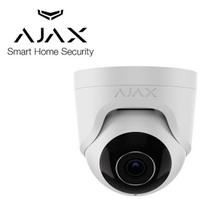 8 Megapikselių raiškos AJAX lauko/vidaus IP kuplonė kamera TurretCam, F2.8 objektyvas, balta, MicroSD, AI analitika, IR iki 35 metrų