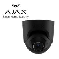 8 Megapikselių raiškos AJAX lauko/vidaus IP kupolinė kamera TurretCam, F2.8 objektyvas, juoda, MicroSD, AI analitika, IR iki 35 metrų