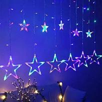 Kalėdinės lemputės su žvaigždžių dekoracijomis Livman XY-002, 12 LED, 2.5m