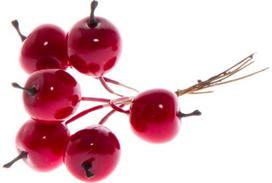 Dekoracija RED APPLES, 12x2 cm