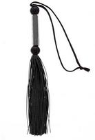 Guilty Pleasure Bdsm GP SILICONE FLOGGER WHIP Juodas