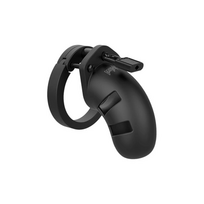 Mancage By Shots Mancage Model 20 Silicone Chastity Cage 3.5" / 9 cm Adjustable Juodas