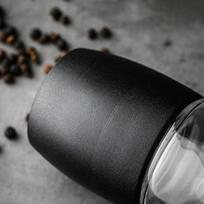 Naujausias reguliuojamas rankinis prieskonių pipirų druskos malūnėlis stiklinis buteliukas malūnėlis virtuvės įrankis
