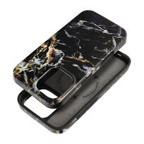 FORCELL F-PROTECT Mirage, Military Drop-Tested case compatible with MagSafe for IPHONE 16, black marble