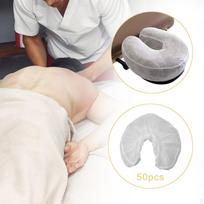 50x Massage Table Face Pillow Cover, SPA Rest Covers, Nonwoven Cradle Cover for