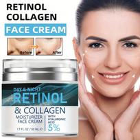 50 ml Prabangus retinolio drėkinamasis kremas, kuriame gausu kolageno ir hialurono rūgšties, aprūpintas vitaminais C ir E, hipoalergiškas jaunatviškam, spindinčiam 50ml