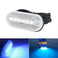 12V 6LED valties skersinio žibinto LED lemputė, skirta apšviesti plaukimą žvejybos jachta vairuojant jūrą mėlyna