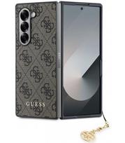 Rudas dėklas Samsung Galaxy Z Fold 6 telefonui "Guess 4G Charm Case"