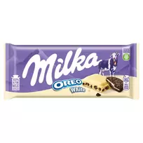 Šokoladas MILKA WHITE OREO COOKIES, 100 g