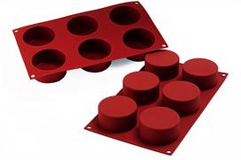 SILIKOMART silikoninė kepimo forma "Cylinders", 6 x 133 ml (viso: 798 ml)