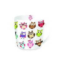 EASY LIFE porcelianinis puodelis "Owls Fancy", 350 ml