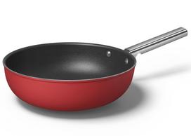 SMEG keptuvė, WOK, raudonos spalvos, Ø 30 cm