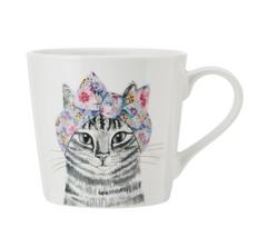 LIFETIMEBRANDS porcelianinis puodelis "Cat", 380 ml