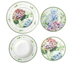 BRANDANI porcelianinių lėkščių rinkinys "Flora", 18 vnt