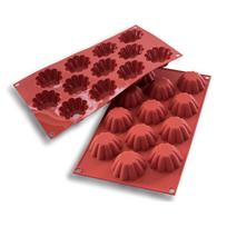 SILIKOMART silikoninė kepimo forma "Mini briochette SF109SIL", 12 x 33 ml (viso: 396 ml)