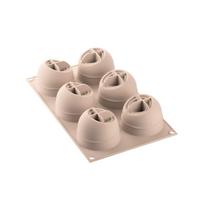SILIKOMART silikoninė kepimo forma "Coccola", 6 x 130 ml (viso: 780 ml)