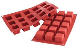 SILIKOMART silikoninė kepimo forma "SF105 Cubo", 15 x 42 ml (viso: 630 ml)