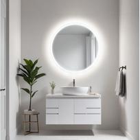 Wobbee Beth apvalus veidrodis su Led apšvietimu 80cm