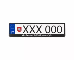 Juodi numerių rėmeliai - Geriausias Bosas pasaulyje
