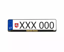 Wurth numerių rėmeliai - Auksinis bosas