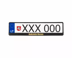 Juodi numerių rėmeliai - Auksinis bosas