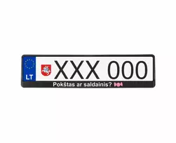 Juodi numerių rėmeliai - Pokštas ar saldainis