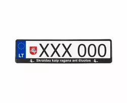 Juodi numerių rėmeliai - Skraidau kaip ragana ant šluotos