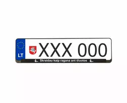 Wurth numerių rėmeliai - Skraidau kaip ragana ant šluotos