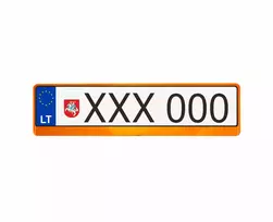 Blizgantis oranžinis - be užrašo